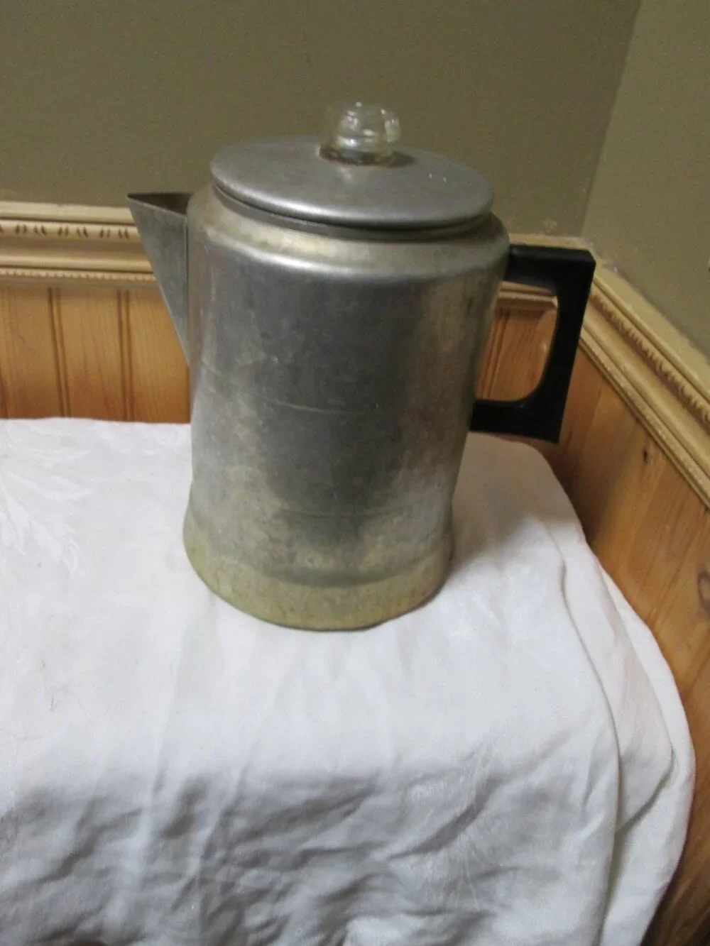 cowboy camping farm decor Comet 9 cup aluminum coffee pot stove top